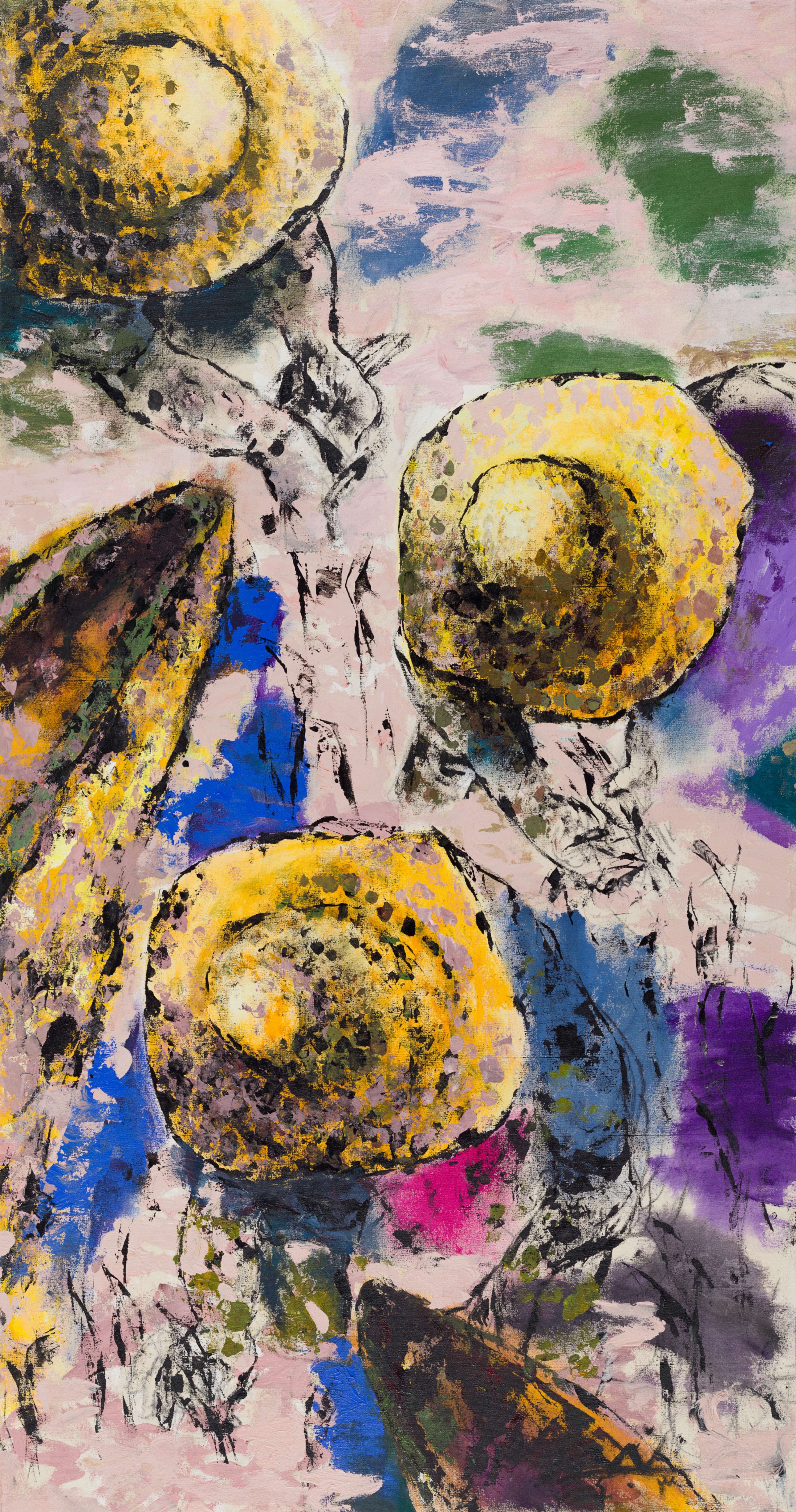 Archipelago/ Acrylic on Canvas/ H 190 x W 100 cm/ H 74.8 x W 39.4 in/ 2024 - KARIM NASR
